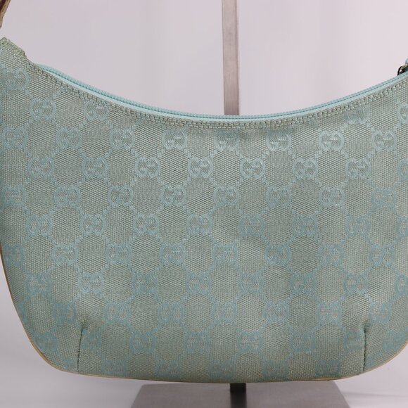 Sold💜Gucci Monogram Pochette Blue Handbag - Picture 3 of 16